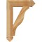 Ekena Millwork Funston Arts & Crafts Rough Sawn Bracket, Western Red Cedar, 4"W x 18"D x 26"H BKT04X18X26FST03RWR - alternate 2